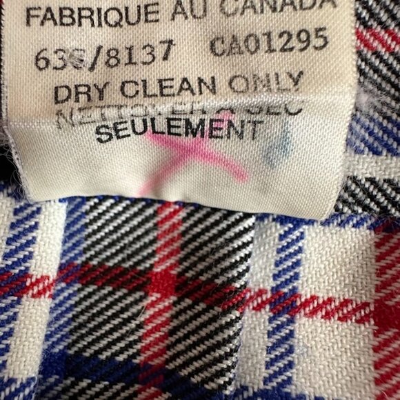 Vintage St. Michael Plaid Wrap Skirt | Size 12 | Polyester Viscose Blend - Picture 4 of 5